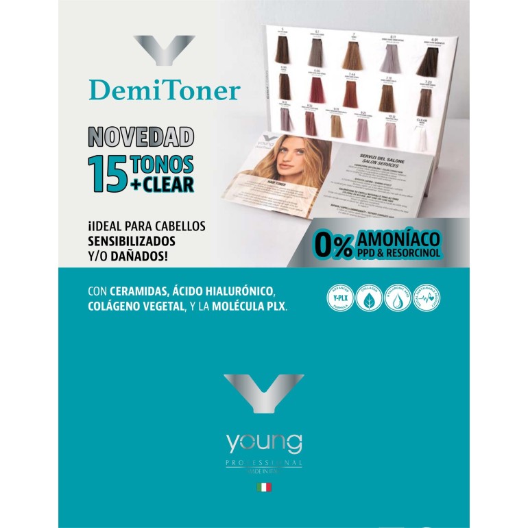 DemiToner coloración Acida 100ml YoungTintes ProfesionalYOUNG DemiToner coloración Acida 100ml YoungTintes ProfesionalYOUNG