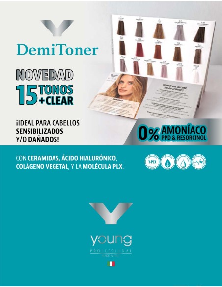 DemiToner coloración Acida 100ml YoungTintes ProfesionalYOUNG