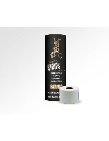 Papel Cuello Shave & Barber 5 rollos Blancos