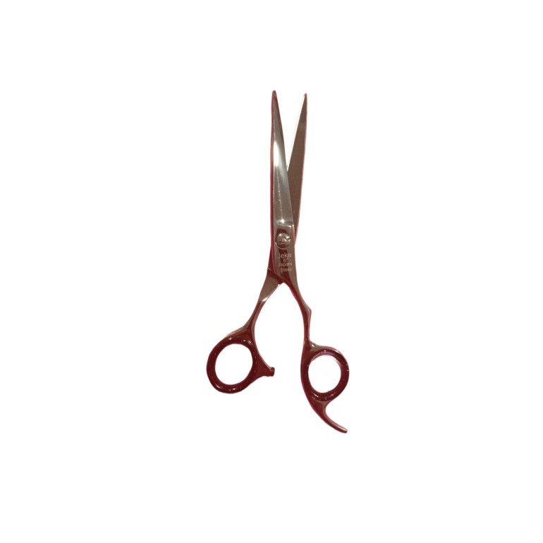 Tijera Corte Acero Japones apoyadedos fijo 6¨ JekeCuchillas - Navajas - TijerasBarberpro.es