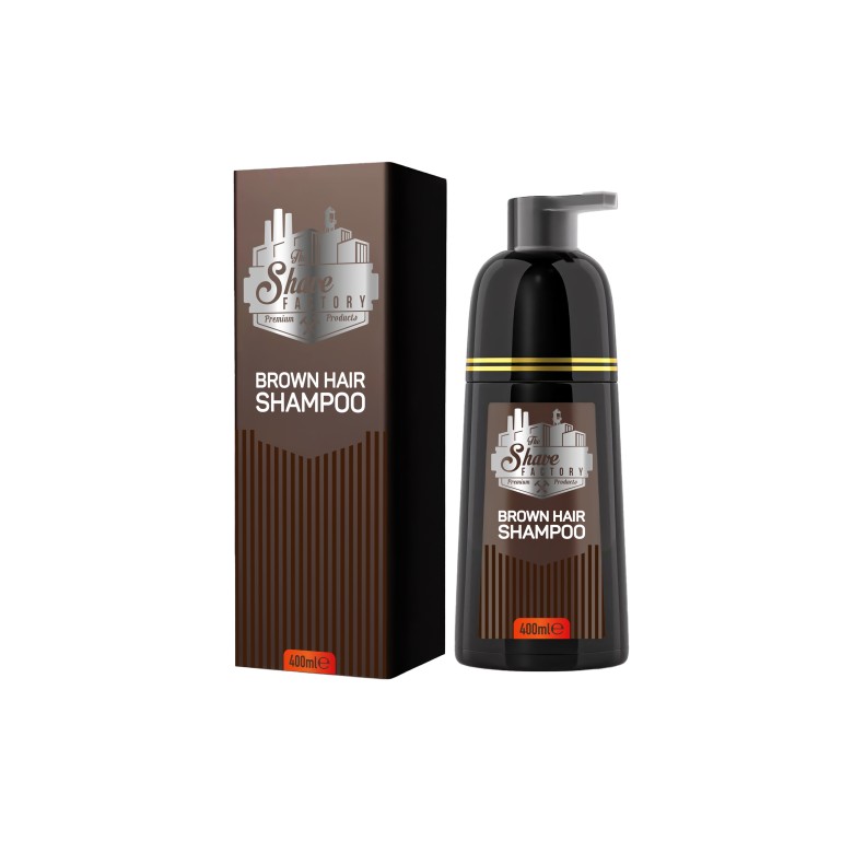 Champú Marrón para Cabello y Barba 400 ml The Shave FactoryChampús y acondicionadorBarberpro.es
