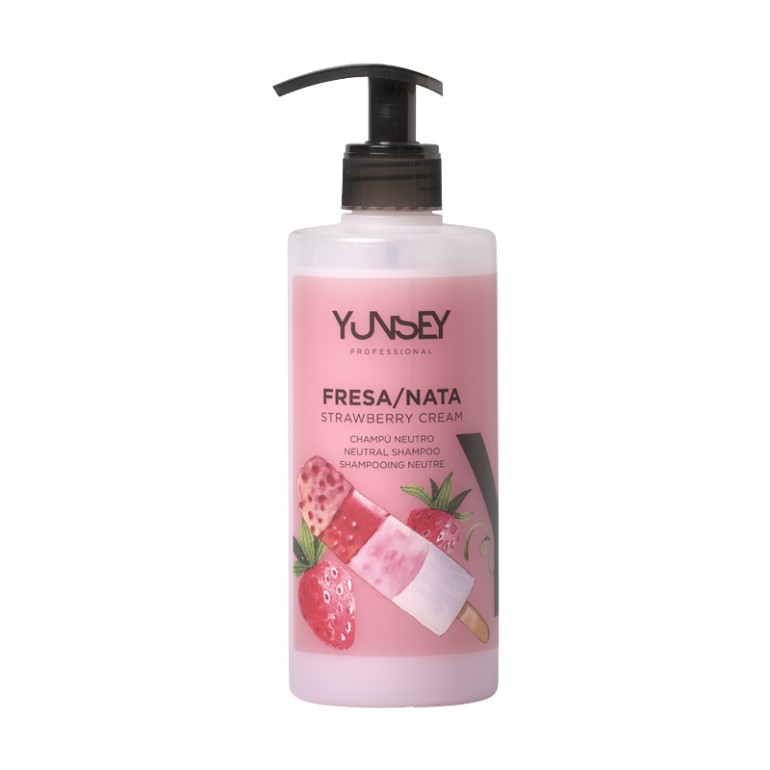 Champú Fresa/ Nata 400 ml YunseyChampús y acondicionadorBarberpro.es