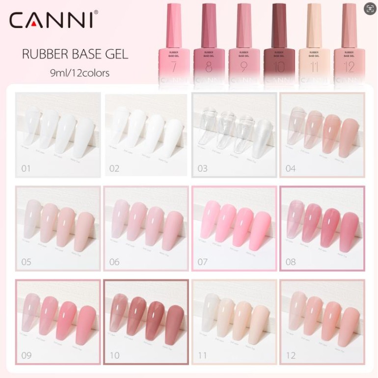 Rubber Base Gel Hema  Tpo Free 9 ml CanniUñasBarberpro.es