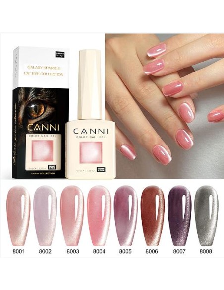 Esmalte Permanente Shimmer Velvet Series Hema Tpo Free 9ml Canni