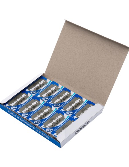 Cuchillas Dorco ST300 Paquete 100 und Dorco BladesCuchillas - Navajas - Tijeras . BarberíasBarberpro.es