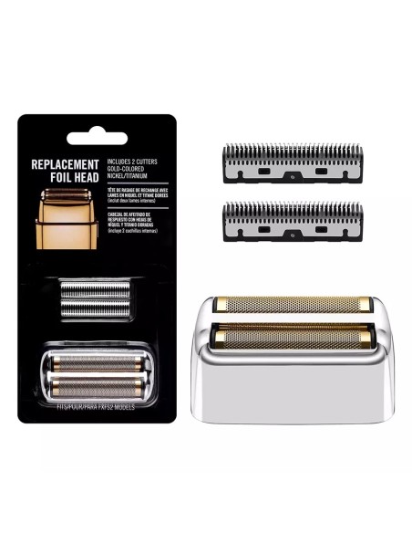 Recambio Cabezal Plateado + Cuchillas Compatible Babyliss FXFS2Accesorios y Repuestos maquinasBarberpro.es