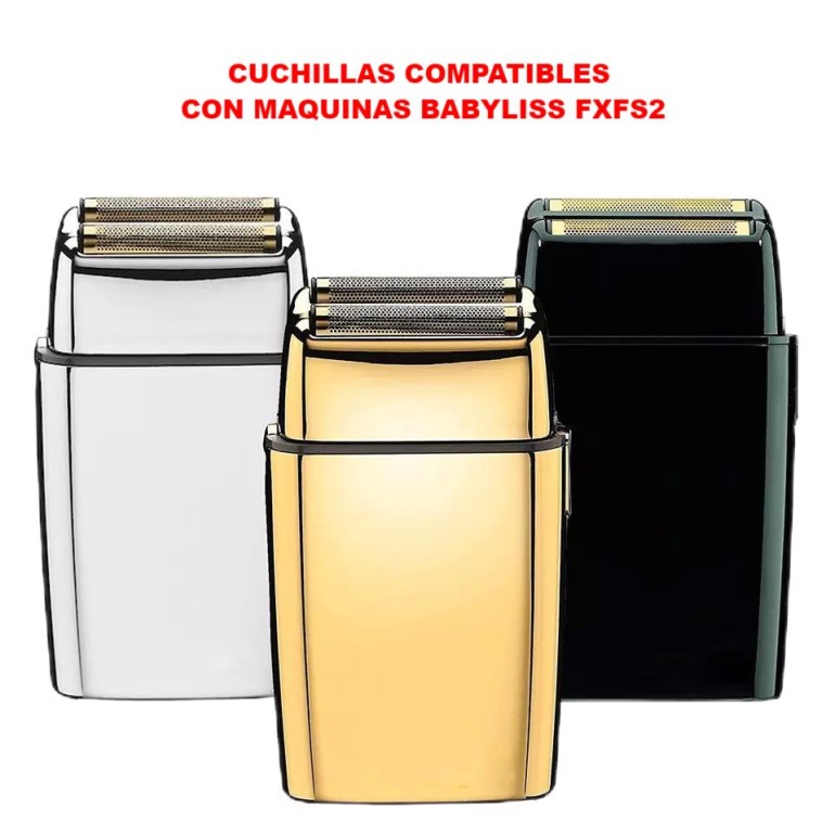 Recambio Cabezal Dorado + Cuchillas Compatible Babyliss FXFS2Accesorios y Repuestos maquinasBarberpro.es