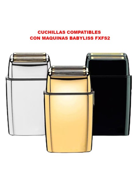 Recambio Cabezal Dorado + Cuchillas Compatible Babyliss FXFS2Accesorios y Repuestos maquinasBarberpro.es