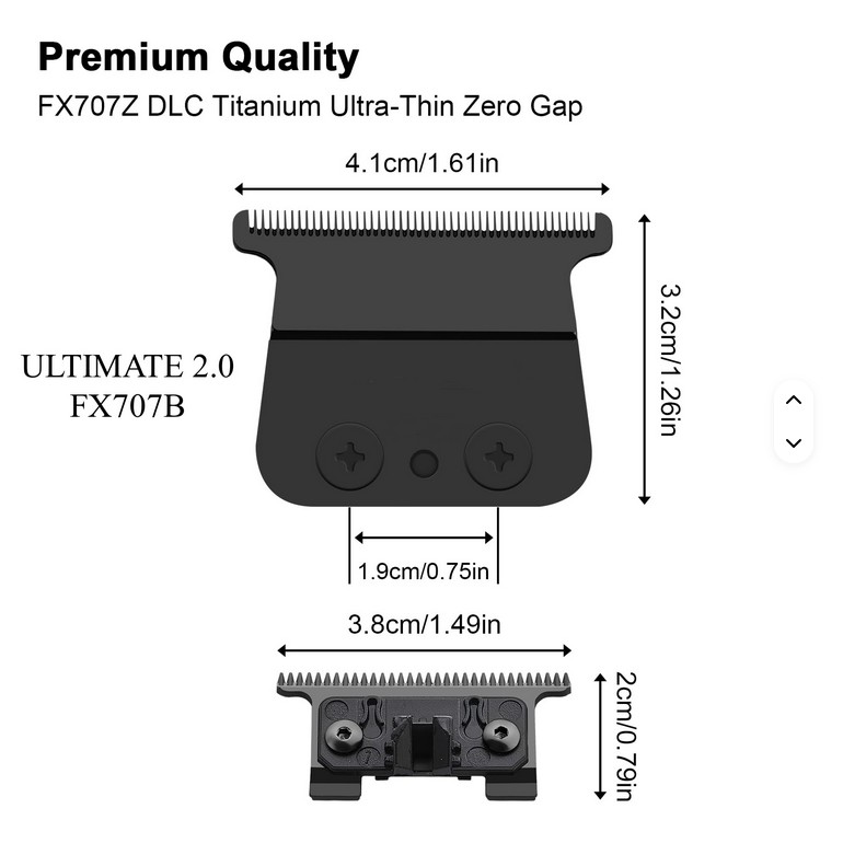 Cuchillas Black Repuesto Compatible Babyliss FX787 SkeletonAccesorios y Repuestos maquinasBarberpro.es