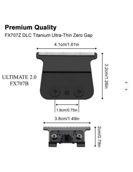 Cuchillas Black Repuesto Compatible Babyliss FX787 SkeletonAccesorios y Repuestos maquinasBarberpro.es