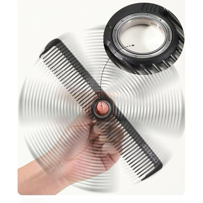 Peine Giratorio Color Negro 22 cmPeines y Cepillos de PeluqueríaBarberpro.es