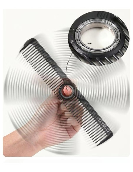 Peine Giratorio Color Negro 22 cmPeines y Cepillos de PeluqueríaBarberpro.es