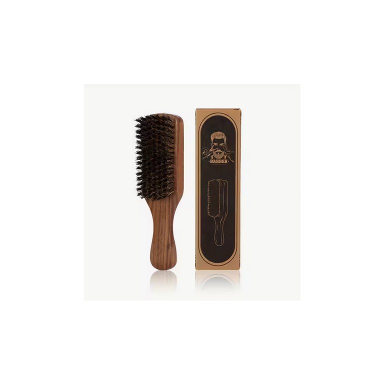 Cepillo Barba Ancho Madera Nogal 18 cmPeines y CepillosBarberpro.es