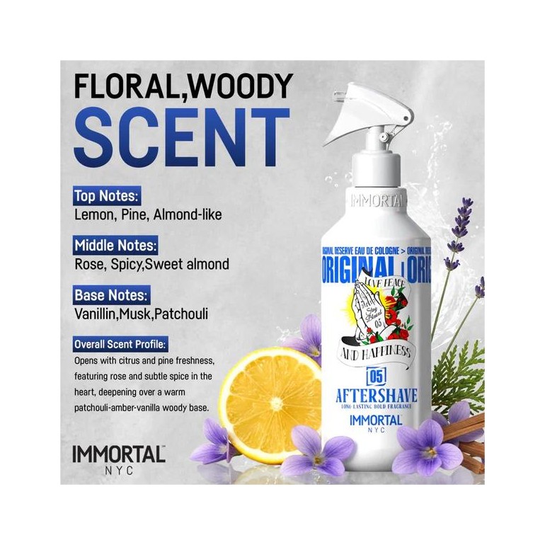 Colonia Stay Blessed 05 Aftershave 500 ml Immortal NYCColoniasBarberpro.es