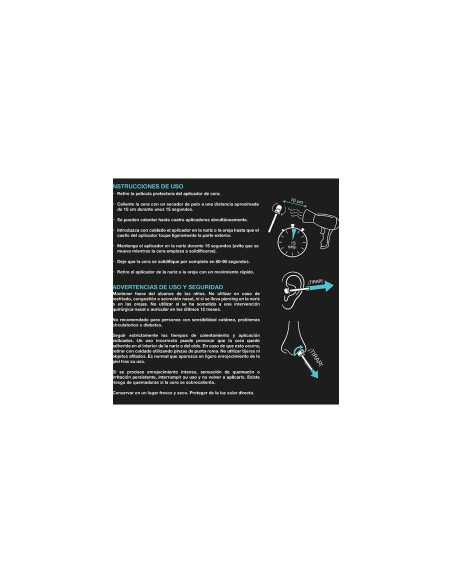 Stick Depilación Cera Nariz Orejas  60 und SmartwaxAfeitadoBarberpro.es