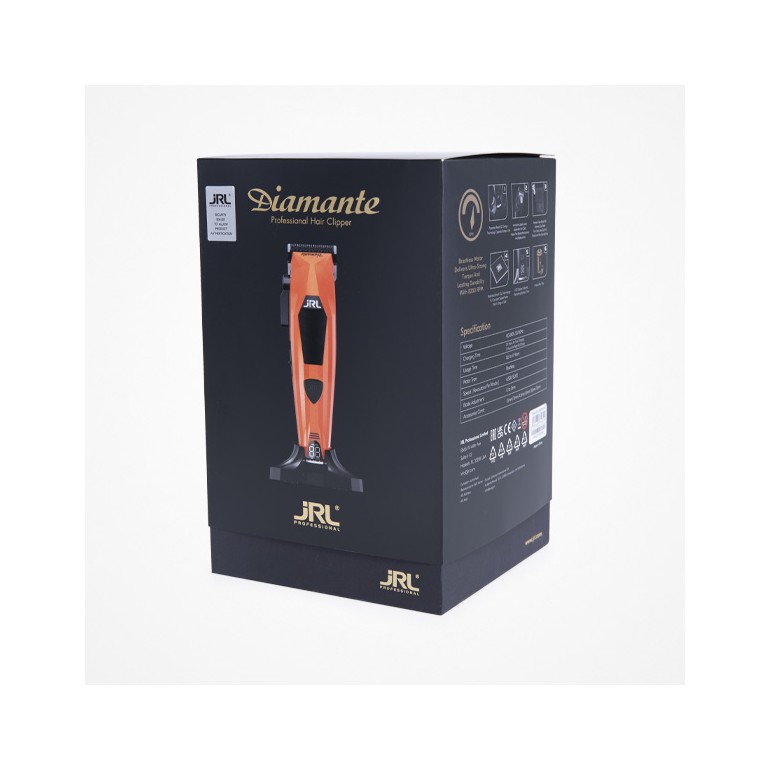 Maquina Corte Clipper Diamante Naranja JRLMáquinas CorteBarberpro.es