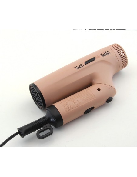 Secador Compacto Plegable WS Canela Lim HairSecadoresBarberpro.es
