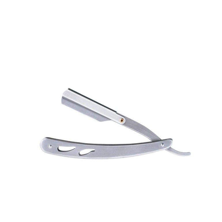 Navaja Barberia Metalica Alba 01 BifullCuchillas - Navajas - Tijeras . BarberíasBarberpro.es