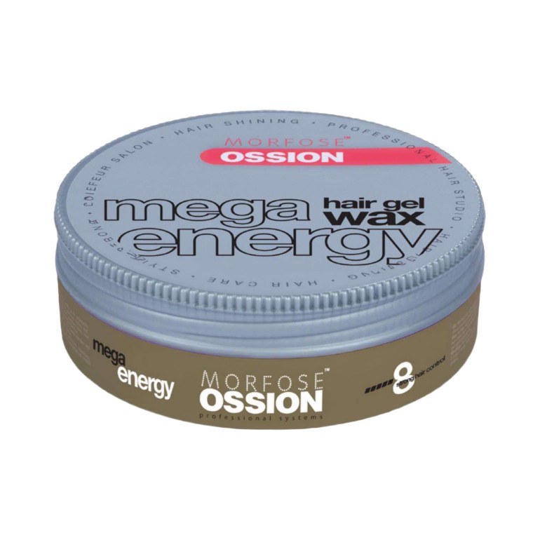 Cera Brillo Nº8 Mega Energy Hair Gel 175 ml OssionGominas y Ceras de FijaciónBarberpro.es