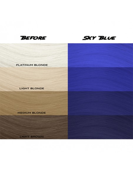 Tinte Semipermanente Azul Sky Blue Nº 59 100 ml Crazy Color