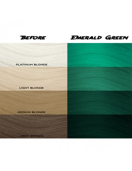 Tinte Semipermanente Verde Esmerald Green Nº 53 100 ml Crazy Color