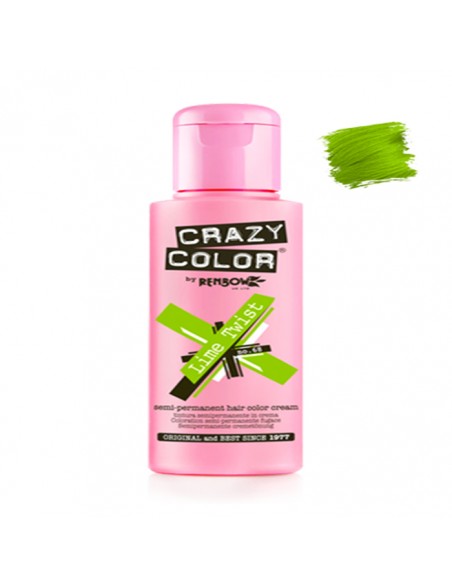 Tinte Semipermanente Verde Lima Twist Nº 68 100 ml Crazy Color