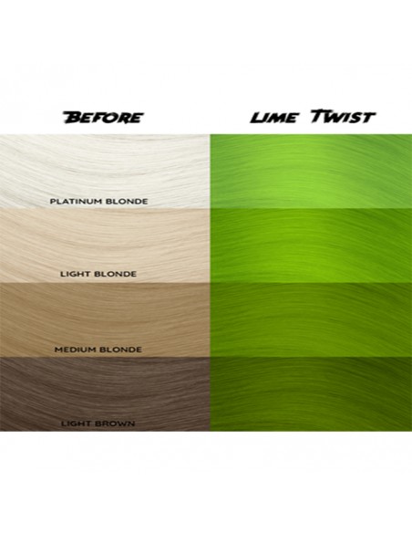 Tinte Semipermanente Verde Lima Twist Nº 68 100 ml Crazy Color