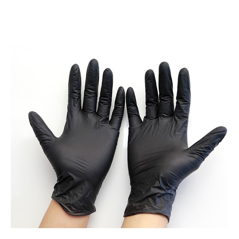 Guantes Nitrilo Negro 100 und. Guantes Nitrilo Negro 100 und.