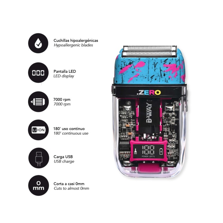 Maquina Afeitadora Zero Shaver B-Way Maquina Afeitadora Zero Shaver B-Way